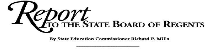 Report to the State Board of Regents Banner